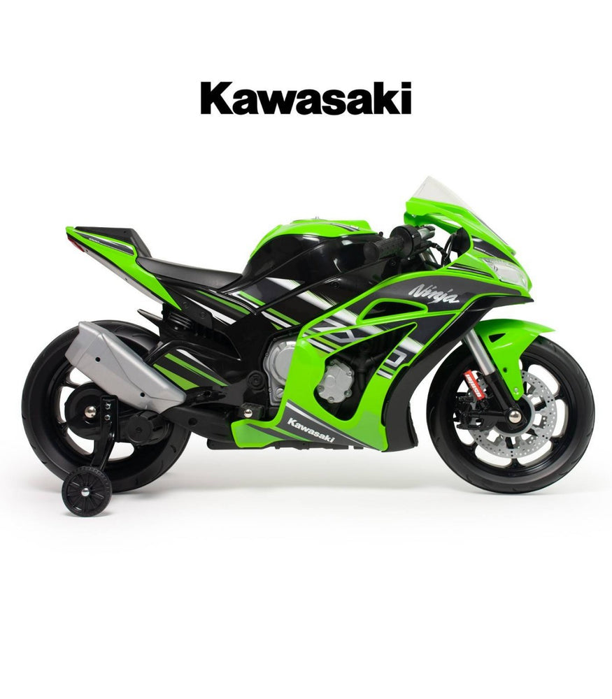 Moto Kawasaki Ninja 12V con luces LED y mp3